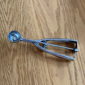Inox Melon Baller Stainless Steel Ice Cream Scoop with Release - Silver